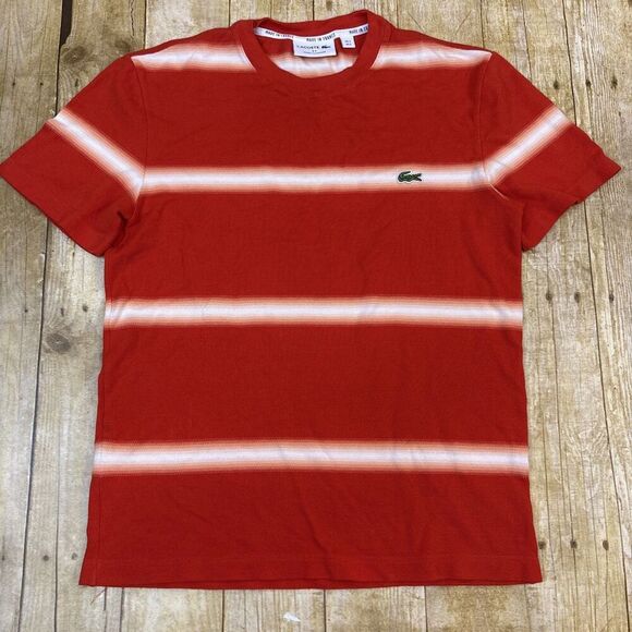 Lacoste Crewneck Ombre T Shirt Mens Size 3 Small - Picture 4 of 12